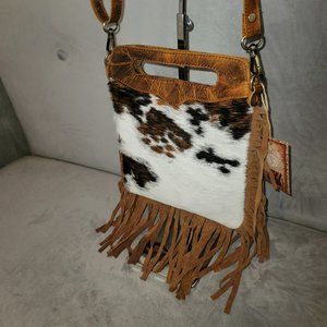 2023 2023 Cowhide Fringe Shoulder Bag